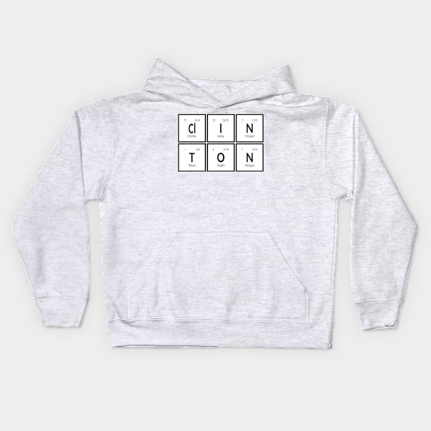 Clinton City | Periodic Table of Elements Kids Hoodie by Maozva-DSGN